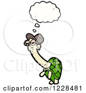 Clipart Of A Thinking Tortoise Royalty Free Vector Illustration