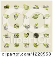 Poster, Art Print Of Bio Organic And Natural Labels On Beige