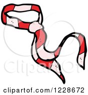 Clipart Of A Red And Pink Business Tie Royalty Free Vector Illustration by lineartestpilot