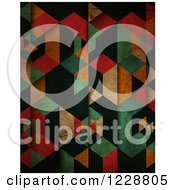 Clipart Of A Distressed Colorful Geometric Background Royalty Free Illustration