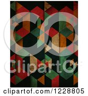 Poster, Art Print Of Distressed Colorful Geometric Background