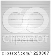 Clipart Of Decorative Rule Page Dividers In Grayscale Royalty Free Vector Illustration by KJ Pargeter
