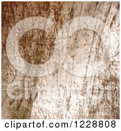 Clipart Of A Scratched And Stained Brown Background Royalty Free Illustration
