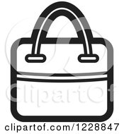 Poster, Art Print Of Black And White Hand Bag Icon