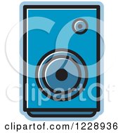 Poster, Art Print Of Blue Music Speaker Icon