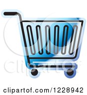 Poster, Art Print Of Blue Shopping Cart Icon