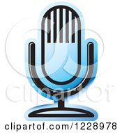 Poster, Art Print Of Blue Desk Microphone Icon