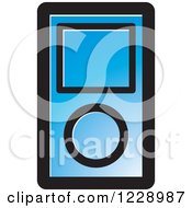 Blue Ipod Mp3 Music Player Icon