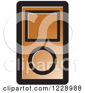 Poster, Art Print Of Brown Ipod Mp3 Music Player Icon