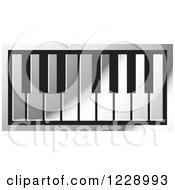 Poster, Art Print Of Silver Piano Keyboard Icon