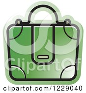 Poster, Art Print Of Green Briefcase Bag Icon