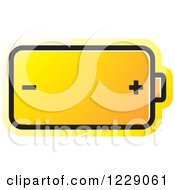 Poster, Art Print Of Yellow Battery Icon