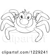 Poster, Art Print Of Outlined Happy Spider