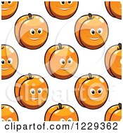Poster, Art Print Of Seamless Background Pattern Of Happy Apricots 2