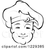 Poster, Art Print Of Happy Black And White Male Chef Wearing A Toque Hat 15