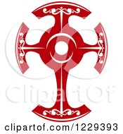 Clipart Of A Red Cross Royalty Free Vector Illustration