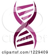 Clipart Of A Dna Double Helix Cloning Strand 10 Royalty Free Vector Illustration