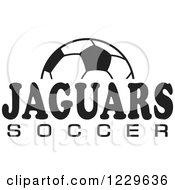 Poster, Art Print Of Black And White Ball And Jaguars Soccer Team Text