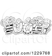 Poster, Art Print Of Black And White Letter Insects Forming The Word Buggy