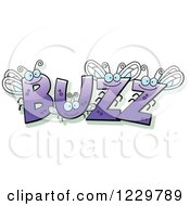 Poster, Art Print Of Insects Forming The Word Buzz