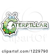 Poster, Art Print Of Letter C Bug Forming The Word Caterpillar
