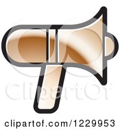 Poster, Art Print Of Bronze Megaphone Icon