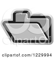 Silver File Folder Icon
