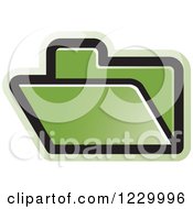 Green File Folder Icon