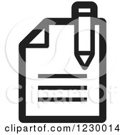 Poster, Art Print Of Black And White Enrollment Document Icon