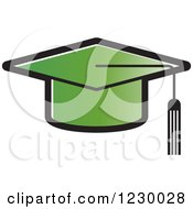 Poster, Art Print Of Green Mortar Board Graduation Cap Icon