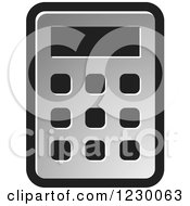 Poster, Art Print Of Silver Calculator Icon