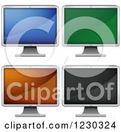 Poster, Art Print Of Lcd Monitors With Different Screen Colors