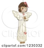 Poster, Art Print Of Christmas Angel Girl