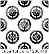 Poster, Art Print Of Seamless Background Pattern Of Gears 2