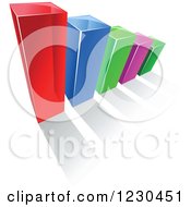 Poster, Art Print Of 3d Colorful Bar Graph And Shadow 14
