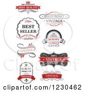 Vintage Premium Quality Guarantee Labels 2