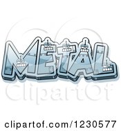 Poster, Art Print Of Robot Letters Forming The Word Metal