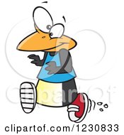 Cartoon Penguin Running