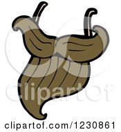 Clipart Of A Mustache Royalty Free Vector Illustration by lineartestpilot