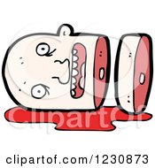 Clipart Of A Decapitated Head Royalty Free Vector Illustration by lineartestpilot