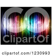 Background Of Colorful Vertical Lights Stars And Flares