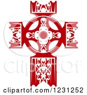 Clipart Of A Red Cross 9 Royalty Free Vector Illustration