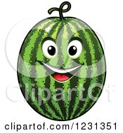 Poster, Art Print Of Smiling Watermelon Character
