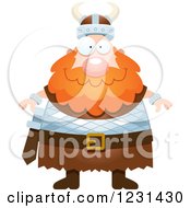 Poster, Art Print Of Happy Red Haired Viking Man