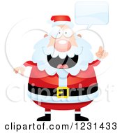 Poster, Art Print Of Talking Smart Santa Claus