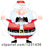 Poster, Art Print Of Screaming Santa Claus