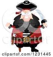 Poster, Art Print Of Mad Pirate Captain