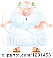 Clipart Of A Surprised Gasping Greek Man Royalty Free Vector Illustration by Cory Thoman