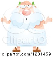 Clipart Of A Careless Shrugging Greek Man Royalty Free Vector Illustration by Cory Thoman