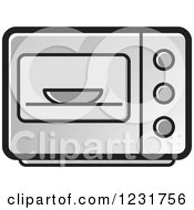 Gray Microwave Icon